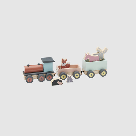 TOY TRAIN WITH ANIMALS