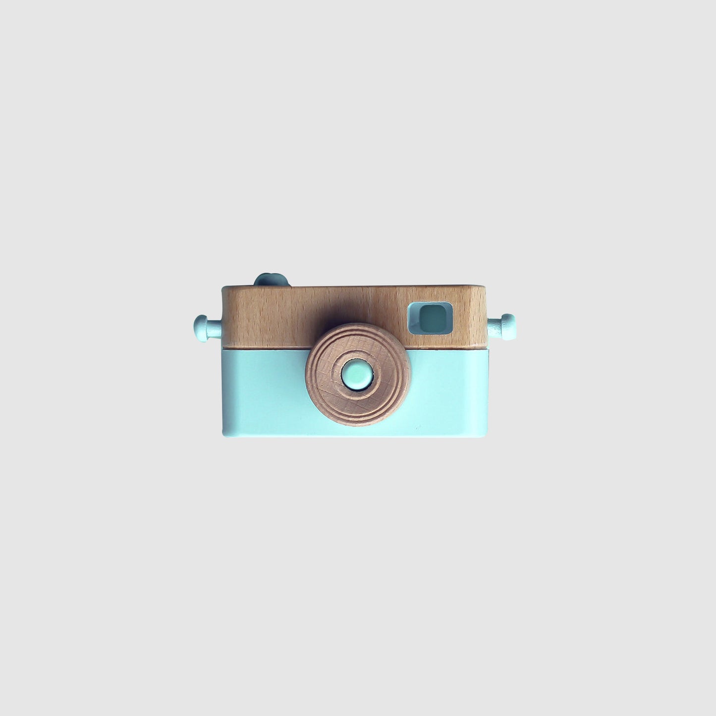 WOODEN TOY CAMERA BLUE