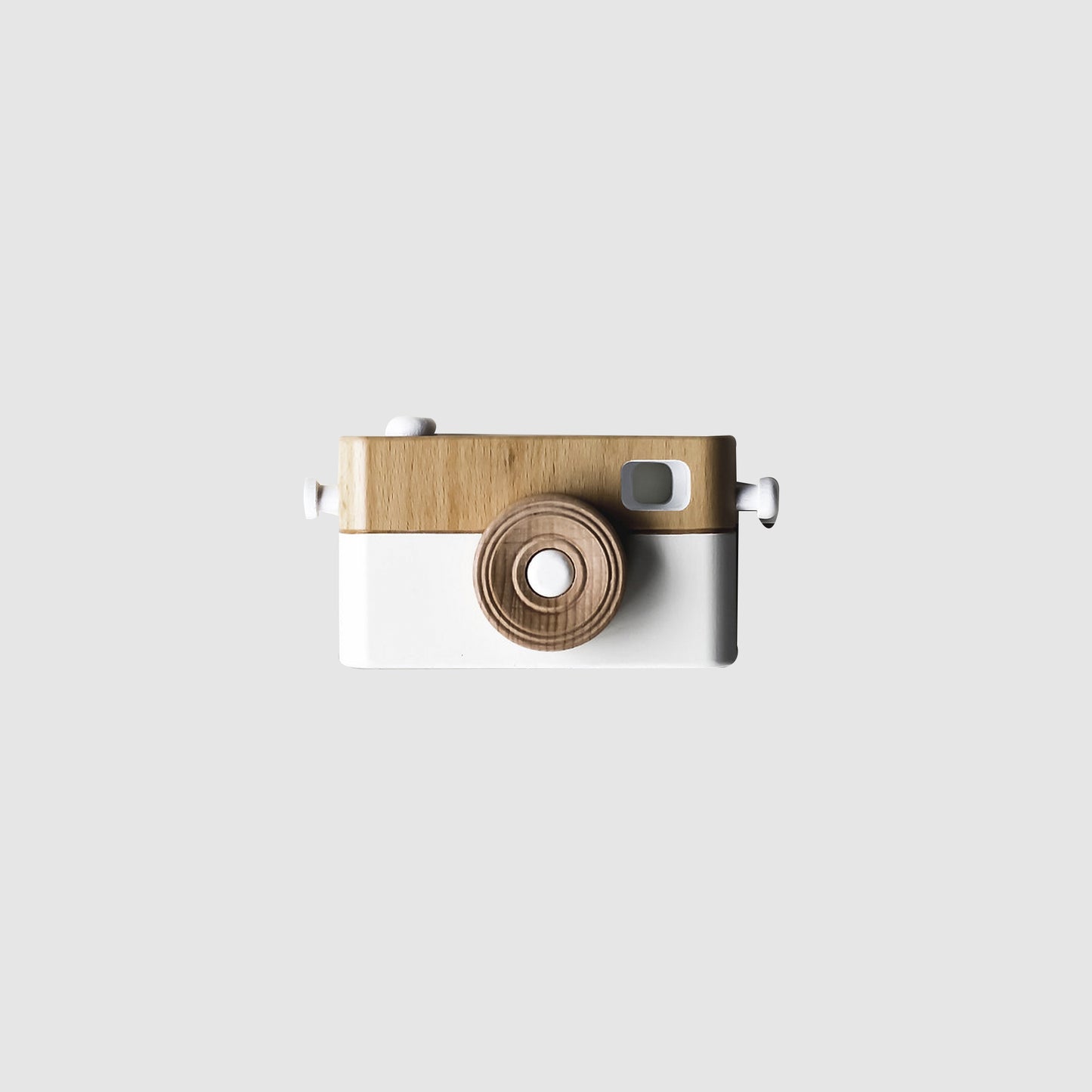 WOODEN TOY CAMERA CREAM